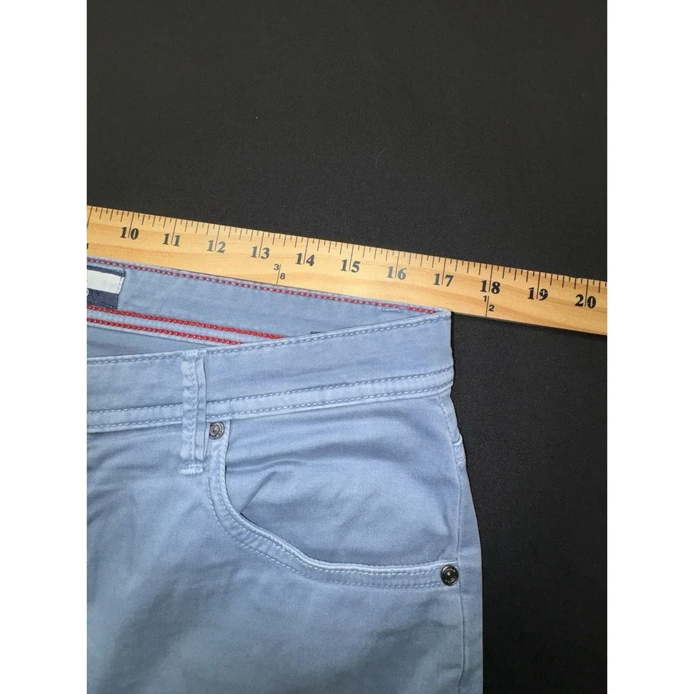 Johnnie-O Carmel Pants Men 34x34 5-Pocket Stretch JMPA100050 Blue Stretch Chinos